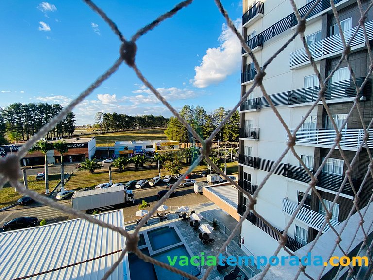 Spazzio diRoma Apto220 Vista para Piscina e acesso park diro