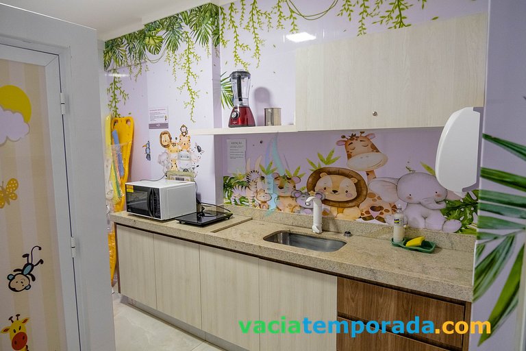 Spazzio diRoma Apto 424 c Varanda e Acesso Acqua Park