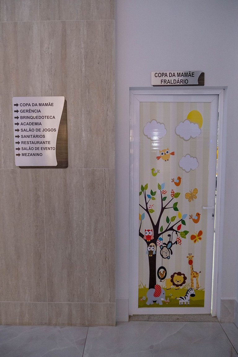 Spazzio diRoma Apto 424 c varanda e acesso ao Acqua Park