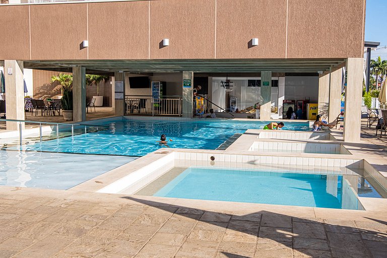 Spazzio diRoma Apto 424 c varanda e acesso ao Acqua Park