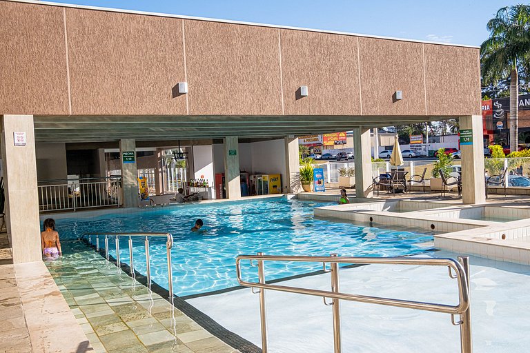 Spazzio diRoma Apto 424 c varanda e acesso ao Acqua Park