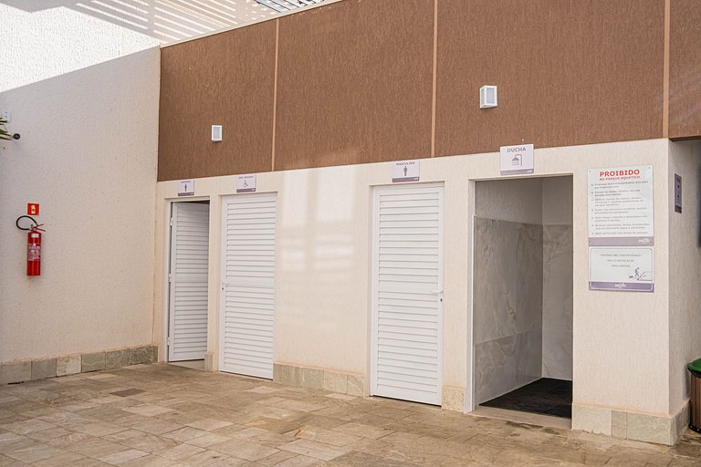 Spazzio diRoma Apto 424 c varanda e acesso ao Acqua Park