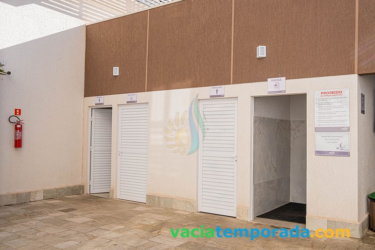 Spazzio diRoma Apto220 Vista para Piscina e acesso park diro