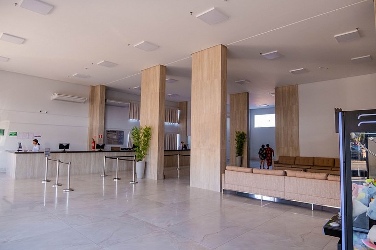 Spazzio diRoma Apto 424 c varanda e acesso ao Acqua Park