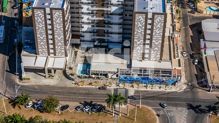 Spazzio diRoma Apto 424 c varanda e acesso ao Acqua Park