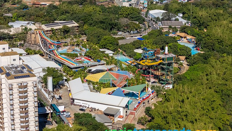 Spazzio diRoma Apto 424 c Varanda e Acesso Acqua Park