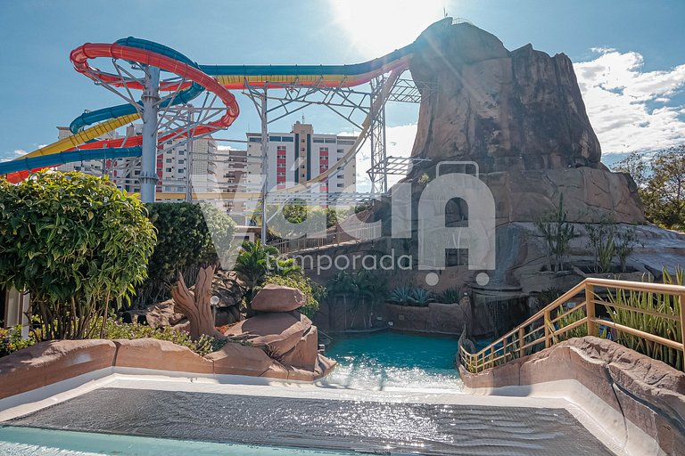 Spazzio diRoma Apto 424 c varanda e acesso ao Acqua Park