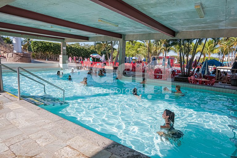 Spazzio diRoma Apto 424 c varanda e acesso ao Acqua Park