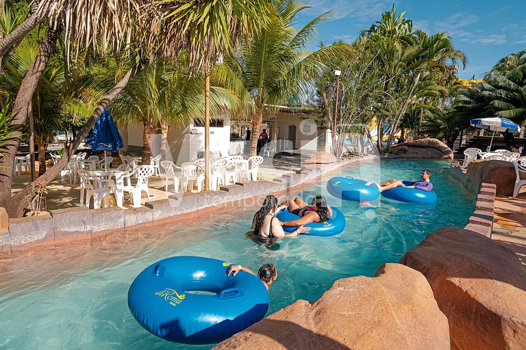 Spazzio diRoma Apto 424 c varanda e acesso ao Acqua Park