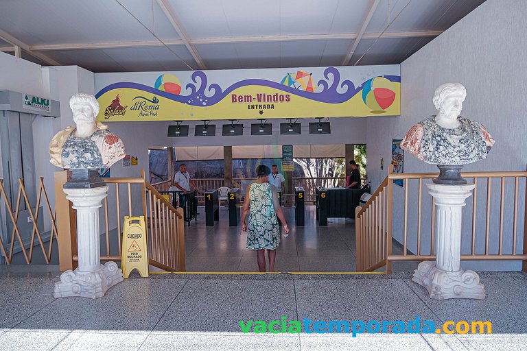 Spazzio diRoma Apto 424 c Varanda e Acesso Acqua Park