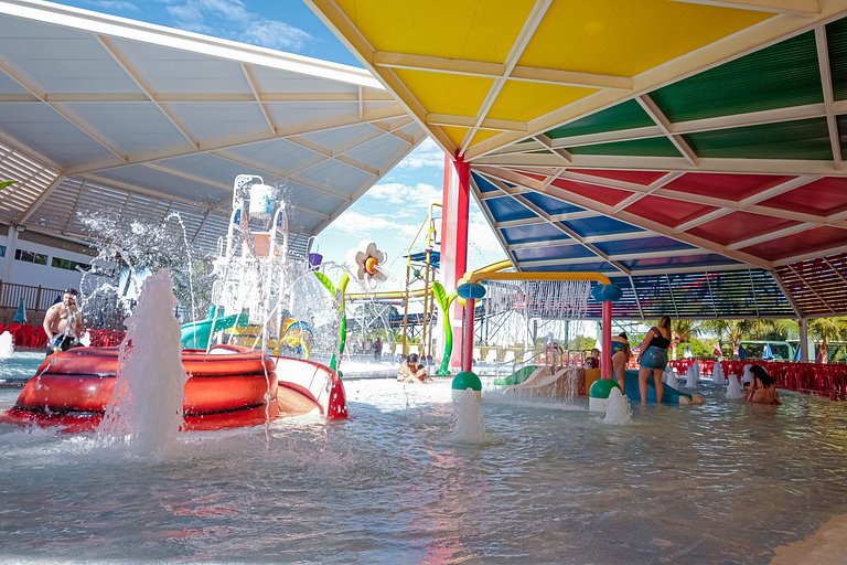 Spazzio diRoma Apto 424 c varanda e acesso ao Acqua Park
