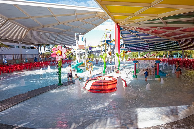 Spazzio diRoma Apto 424 c varanda e acesso ao Acqua Park