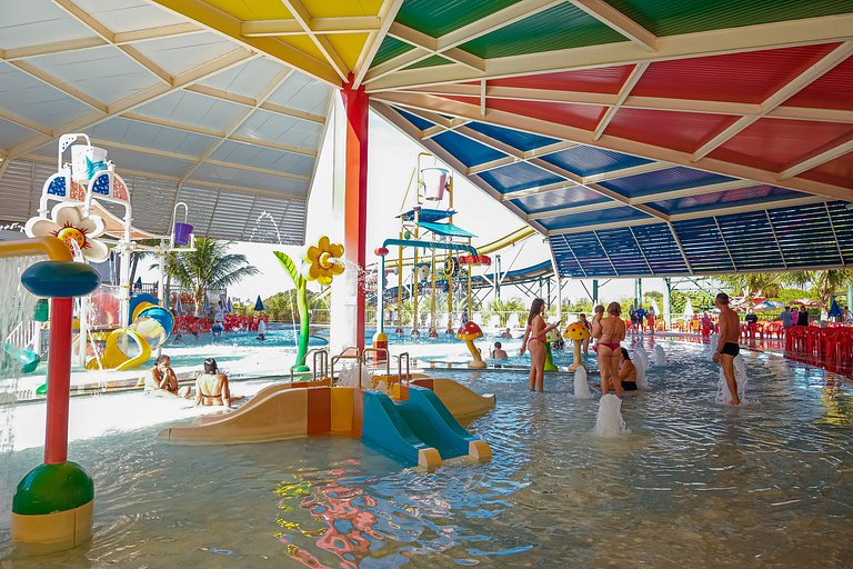 Spazzio diRoma Apto 424 c varanda e acesso ao Acqua Park