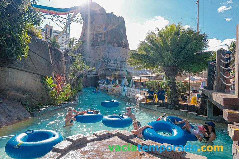 Spazzio diRoma Apto 424 c Varanda e Acesso Acqua Park