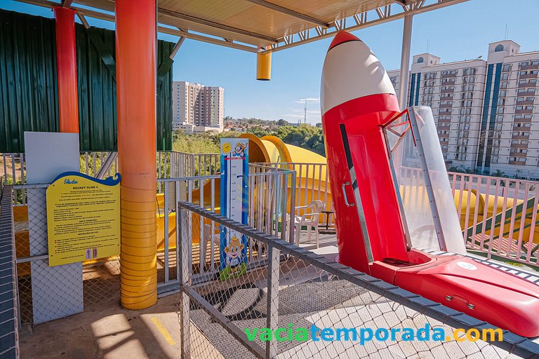 Spazzio diRoma Apto 424 c Varanda e Acesso Acqua Park