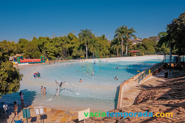 Spazzio diRoma Apto220 Vista para Piscina e acesso park diro