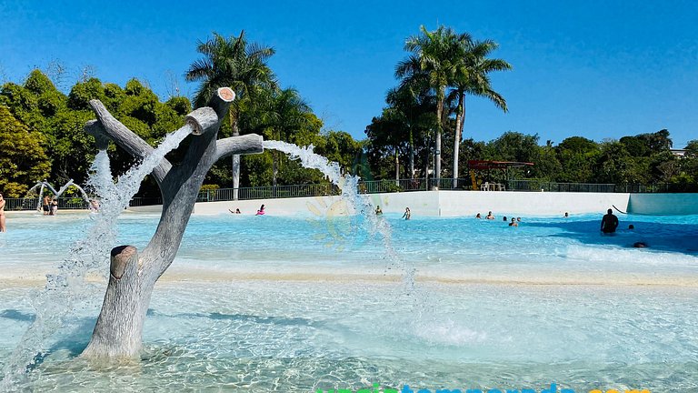 Spazzio diRoma Apto 424 c Varanda e Acesso Acqua Park