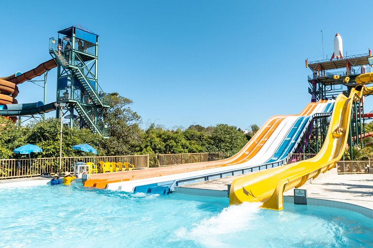 Spazzio diRoma Apto 424 c varanda e acesso ao Acqua Park